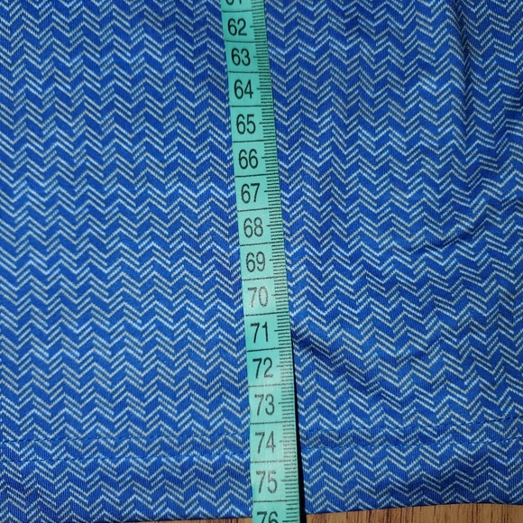 Callaway Opti-Dri Blue Polo Golf Shirt Mens Large Chevron Geometric Lightweight - Picture 6 of 7